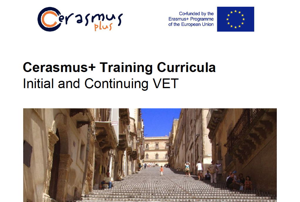 The 6 training curricula for Initial and Continuing VET